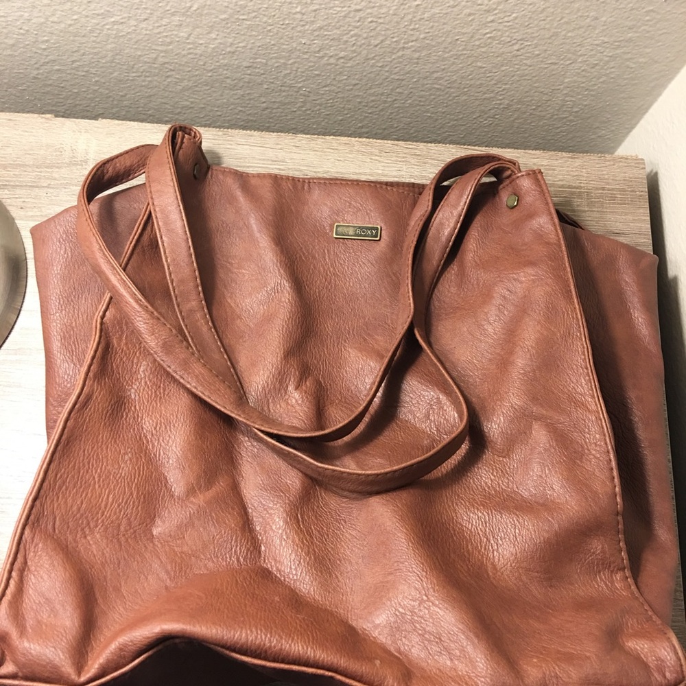 Roxy Brown/Leather Tote